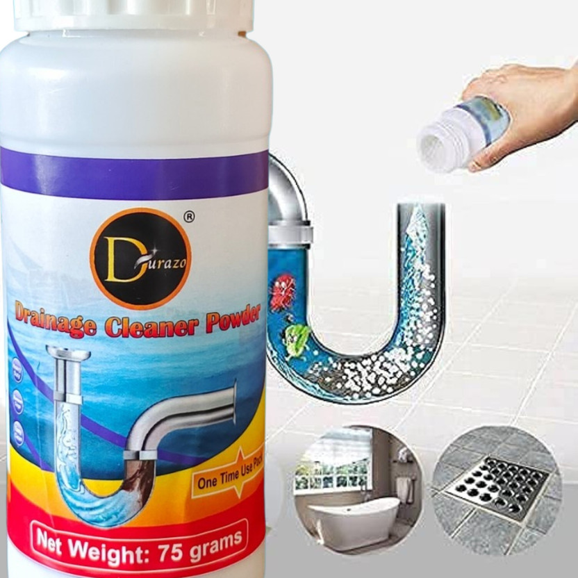 DURAZO Powerful drainage cleaner powder I Pack of 3 I 300 grams Powder Drain Opener(300 g, Pack of 3)