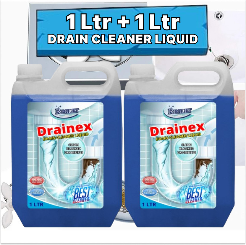 REGLET HELP PREVENT, THE BULD UP OF DEBRIS AND CLOGS,REDUCING-BLOLCKAGE. Liquid Drain Opener(2 L, Pack of 2)