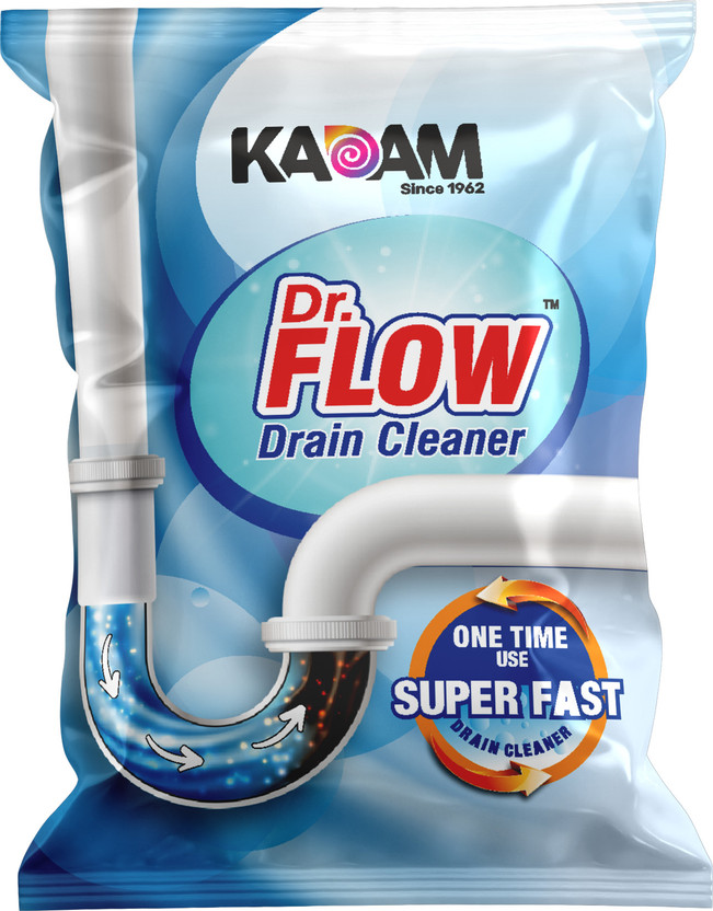KADAM Dr. Flow Cleaning Powder, Easy & Effective clog remover, Powder Drain Opener(300 g, Pack of 6)