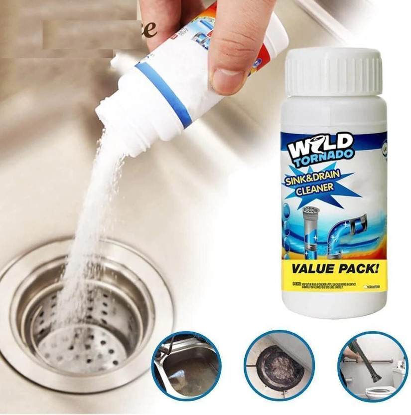 DREAM CHASER Sink Cleaning Powder for Sink & Drain | Cleaning Powder for Sink & Basin Powder Drain Opener(110 g)