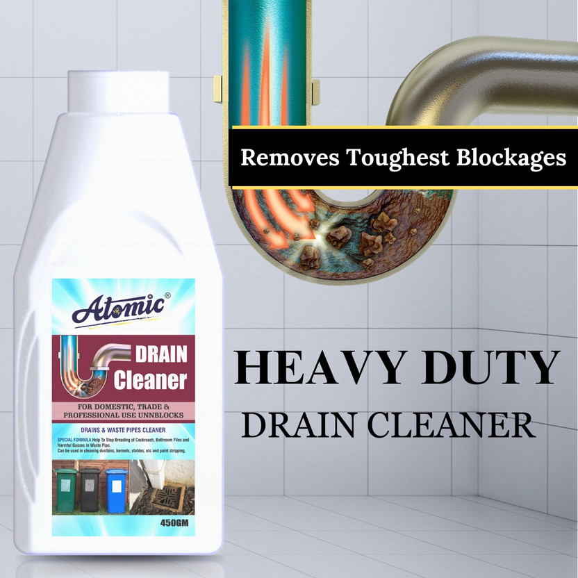 ATOMIC Kitchen Drain Cleaner Powder Drain Opener(450 g)