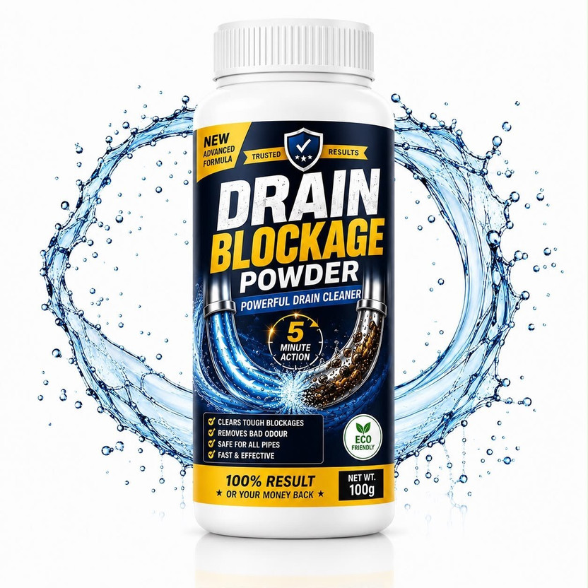 Vreya Vreya Life Drain Blockage Cleaner Powder for Kitchen Sink & Pipe Clog Remover Powder Drain Opener(100 g) - Flipkart Deal