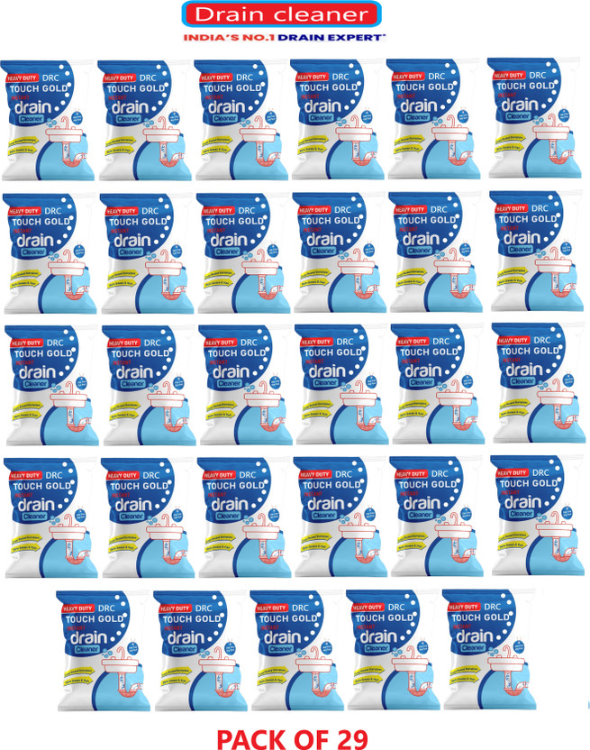 DRC_INTERNATIONAL Sink cleaner| No manual hassle required Powder Drain Opener(1450 g, Pack of 29)