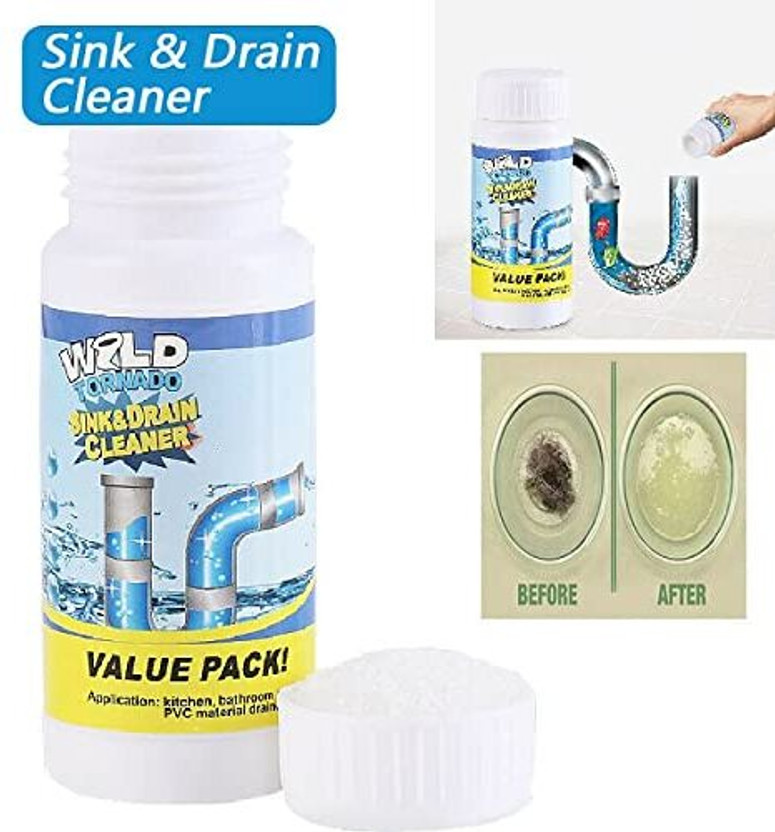 Euclid Euclid Powder Dredge Agent for Kitchen Sink Toilet Bowl Powder Drain Opener(110 g) - Flipkart Deal