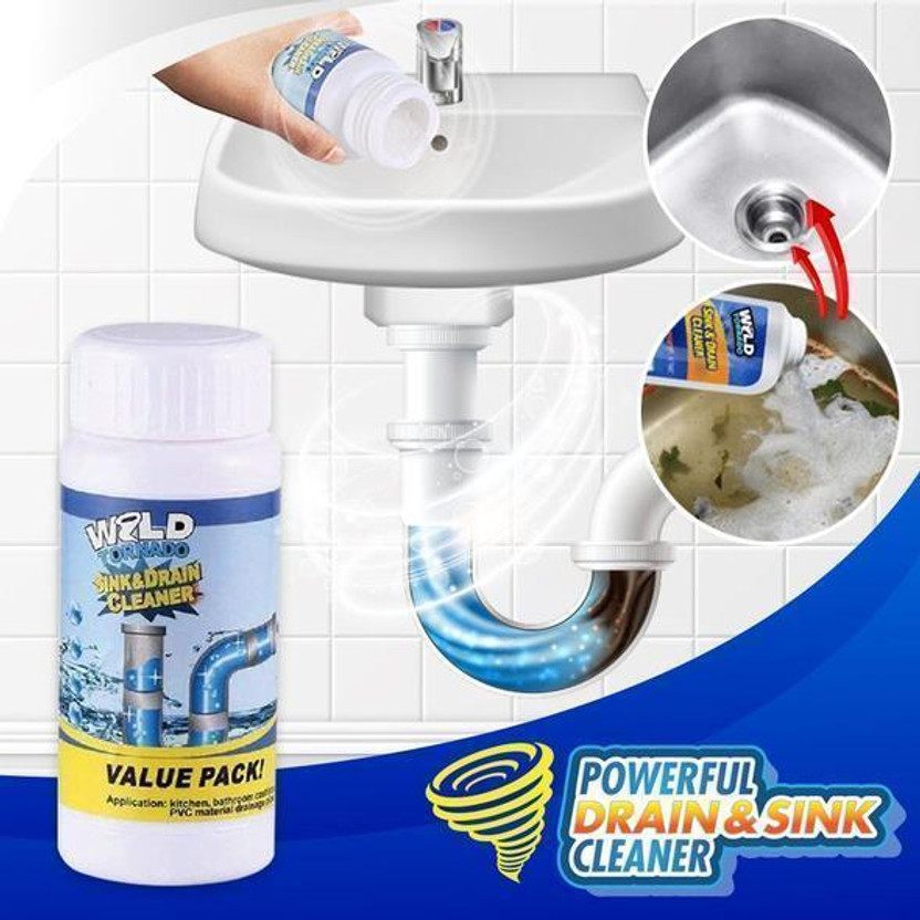 Moksh Enterprise Blockages In Washbasin Drain Cleaner Powder 110 Powder Drain Opener(110 g)