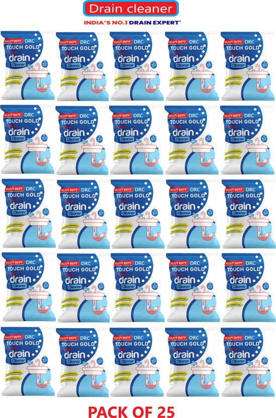 Flipkart DRC_INTERNATIONAL Sink cleaner| No manual hassle required Powder Drain Opener(1250 g, Pack of 25) - Flipkart Deal