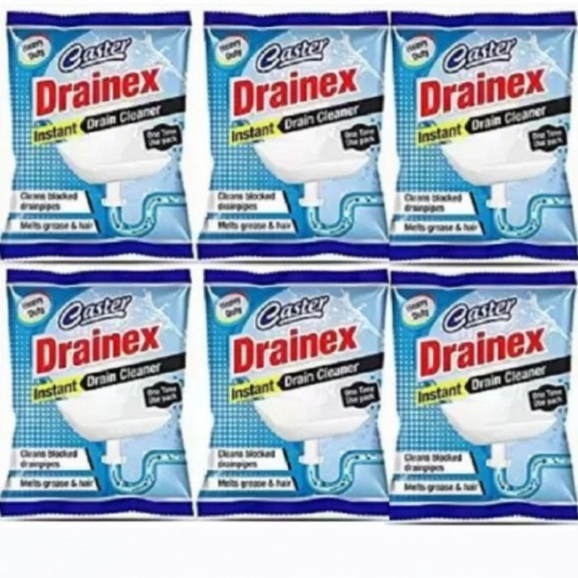 Drainex Caster Powder Drain Opener(330 g, Pack of 6)