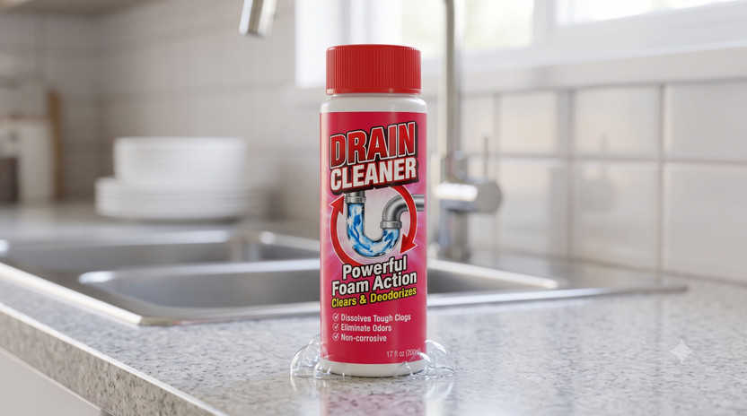 FLIXY Powerful Foam Action Drain Cleaner Liquid Liquid Drain Opener(200 ml)