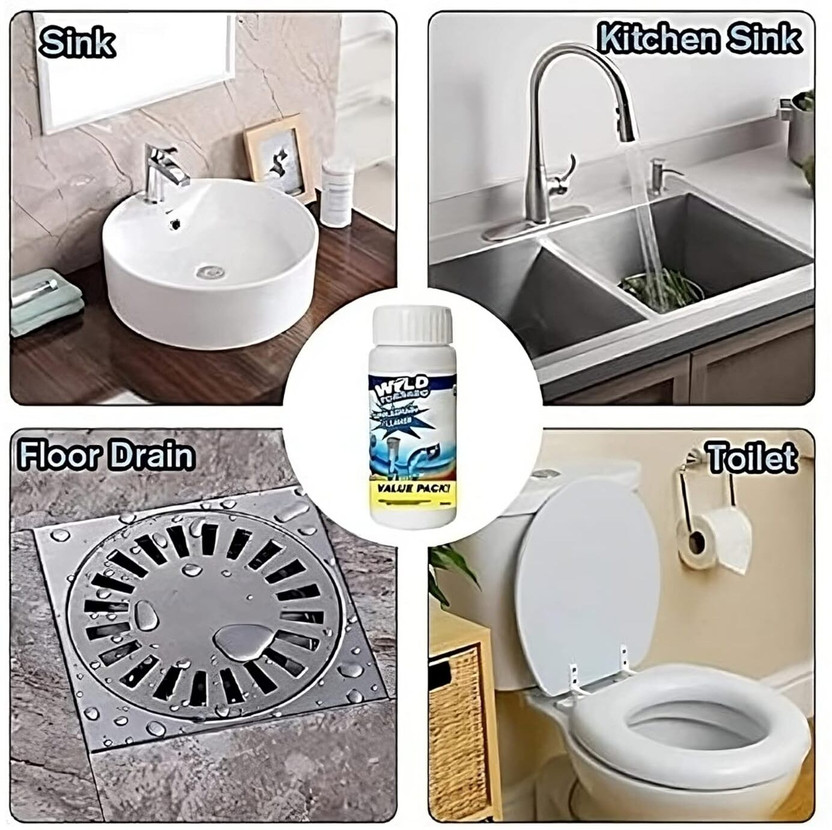 ASTOUND ASTOUND Drain Cleaner Powder, Fast Foaming Powder Drain Opener(110 g) - Flipkart Deal