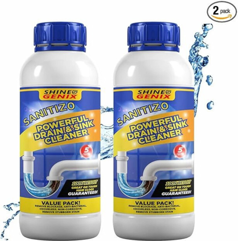 Meetiply Powerful Drain Blockage Cleaner Powder for Toilet Sink & Pipe Cleaning Powder Drain Opener(100 g, Pack of 2)