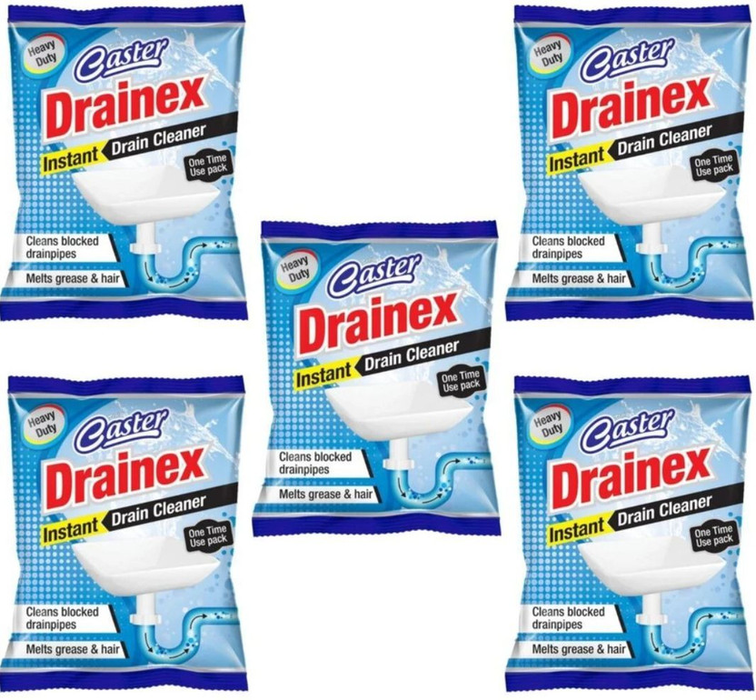 Wellflex Drainage Block Remover Washbasin Cleaning power pipe sinks cleaner Dishwash Bar Powder Drain Opener(2.5 g, Pack of 5)