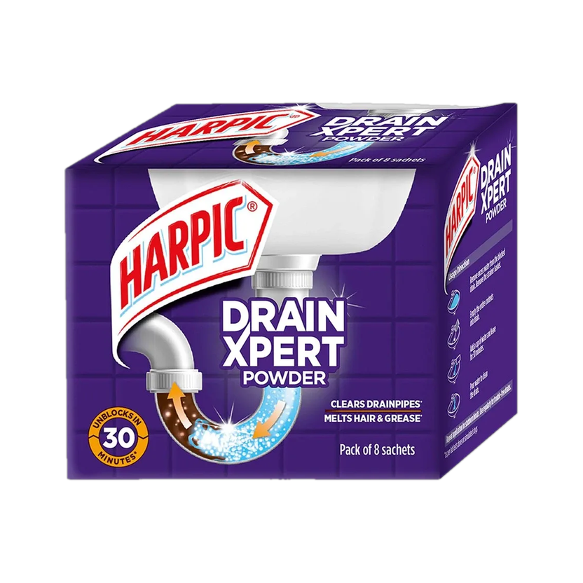 Harpic Drain Expert Powder Drain Opener(400 g)