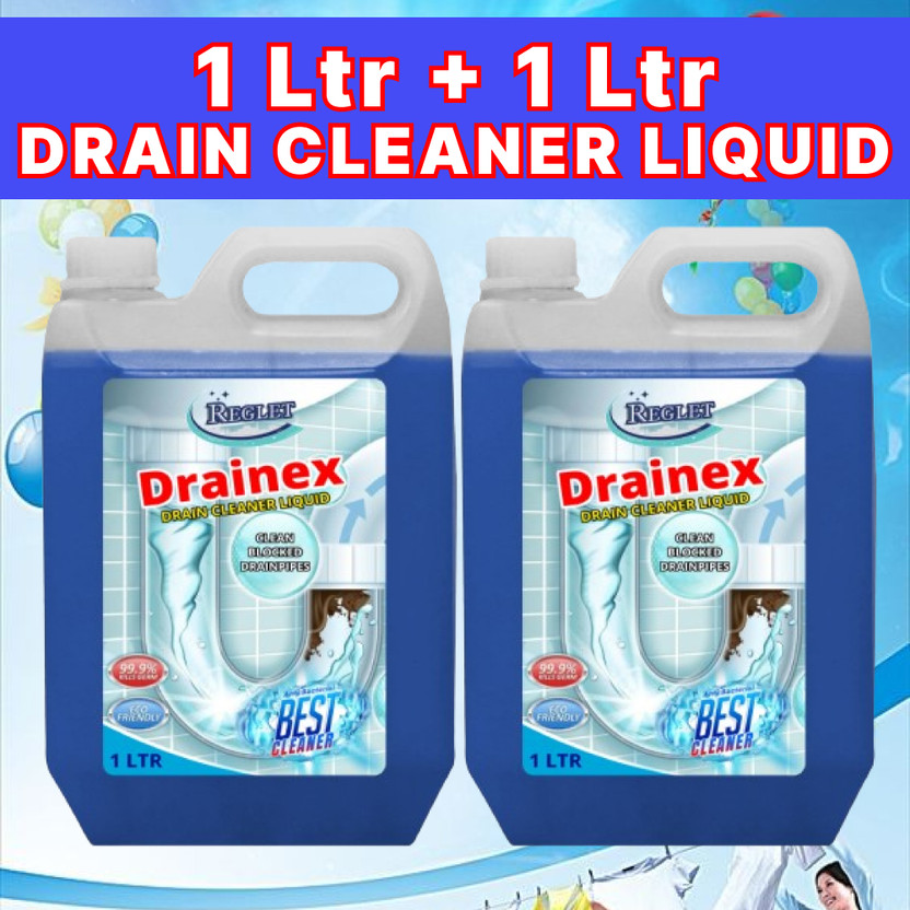 REGLET DrainXcel Liquid: Unleash the Power of Clean Drains Liquid Drain Opener(2 L, Pack of 2)