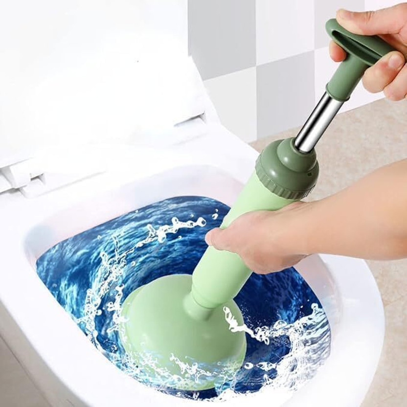 Suvaniq High Pressure Air Toilet Plunger Drain Clog Remover Tool for Bathroom Toilet Plunger