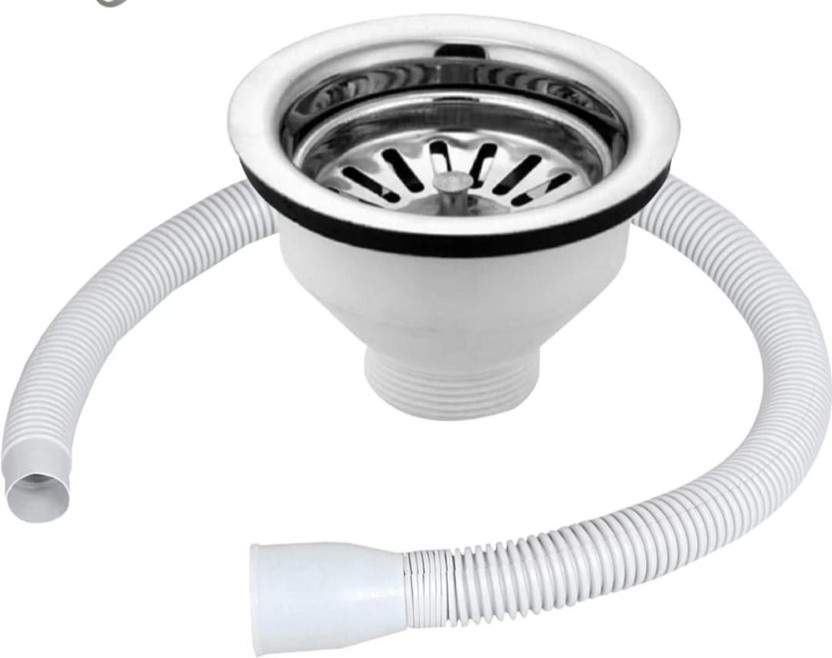 SACHAYU Kitchen Sink, Bathroom Sink Stainless Steel, Plastic Push Down Strainer(4 cm Set of 1)