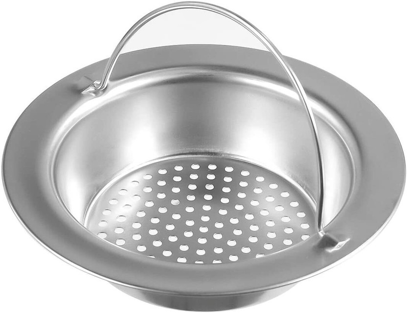 SYGA Kitchen Sink Stainless Steel Push Down Strainer(7.62 cm Set of 1)