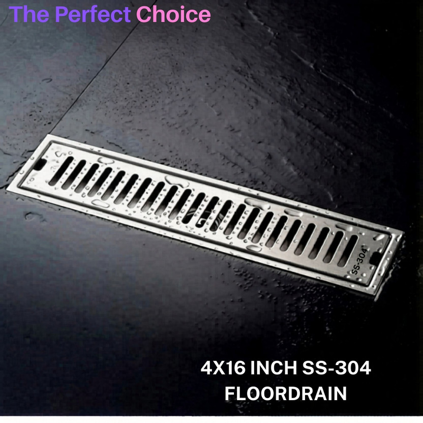 Hariwash Floor Stainless Steel Push Down Strainer(40 cm Set of 1)