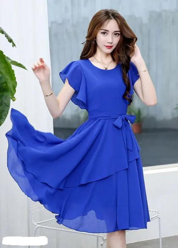 flipkart fit and flare dress