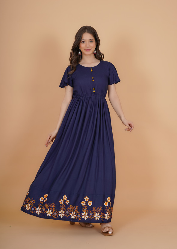 flipkart fit and flare dress