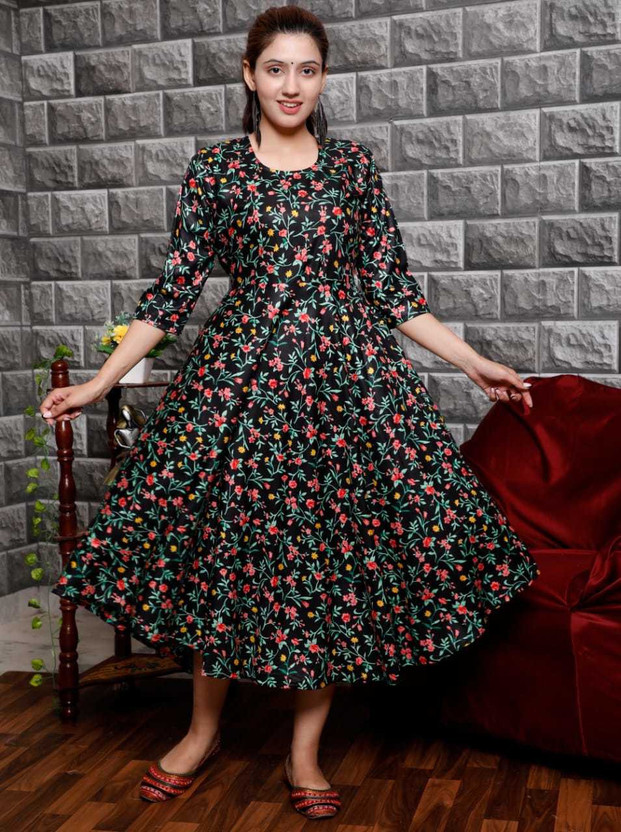 flipkart fit and flare dress