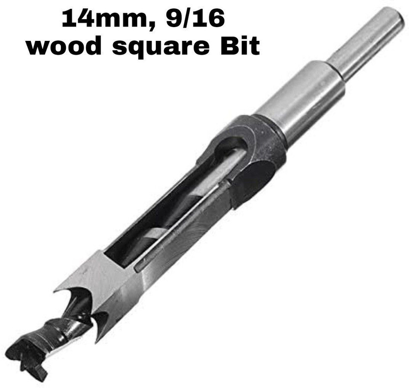 REHTRAD 14mm 7/16 Square Hole Saw Bit,Woodworking Tools,Woodworking Square Drill Bits 14mm