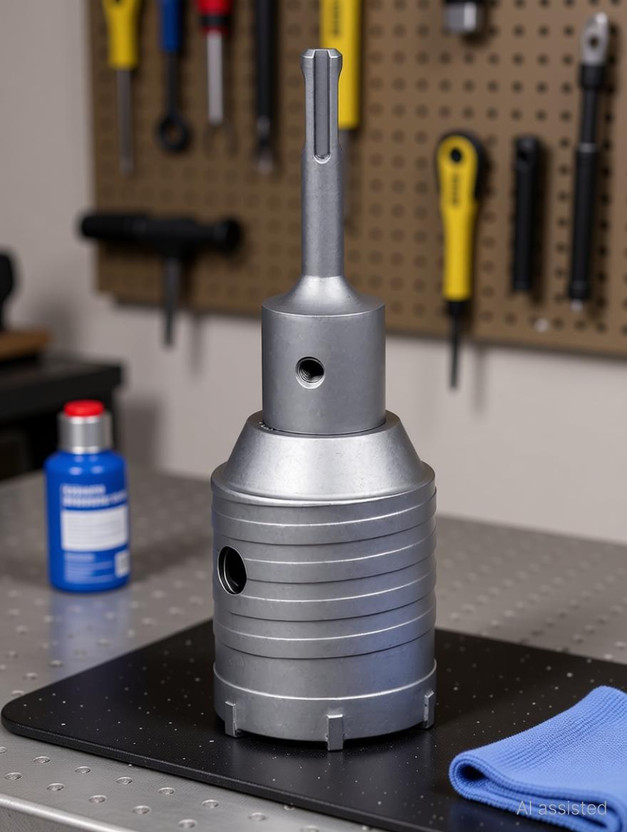 uptodatetools uptodatetools 50mm / 2 inch Concrete Hole Saw with 110mm SDS Plus Shank Connecting Rod Tungsten Carbide Teeth Cement Hole Saw for Cement Brick Concrete Stone Wall - Flipkart Deal