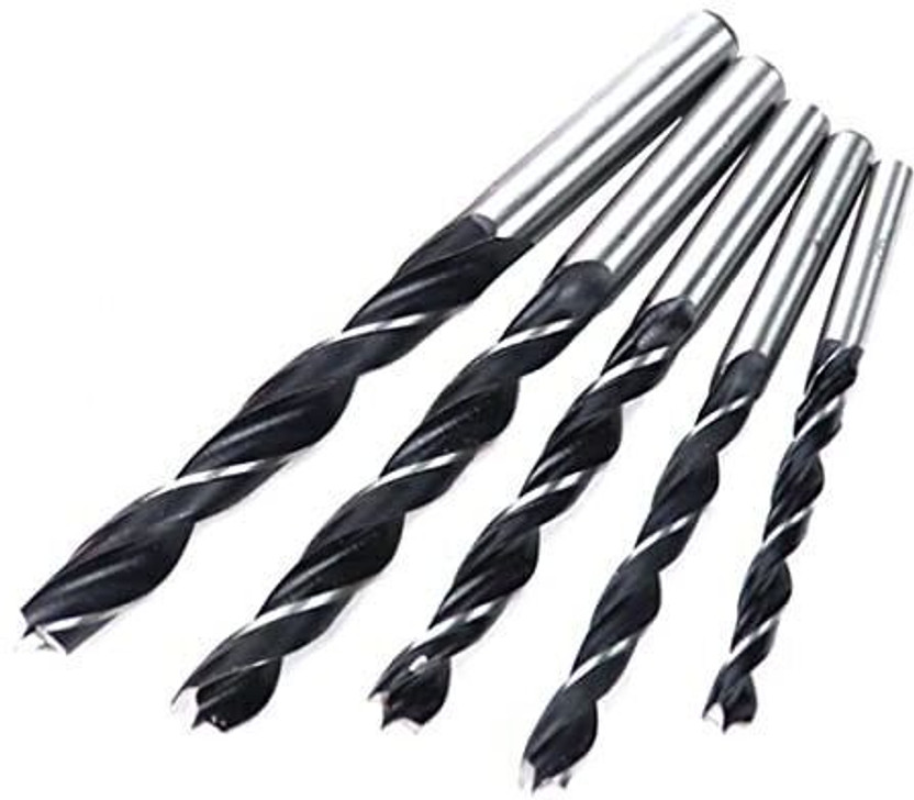 Gadariya King Woodworking Bitswood drill bit set of 5 bits (4mm, 5mm, 6mm, 8mm, 10mm)