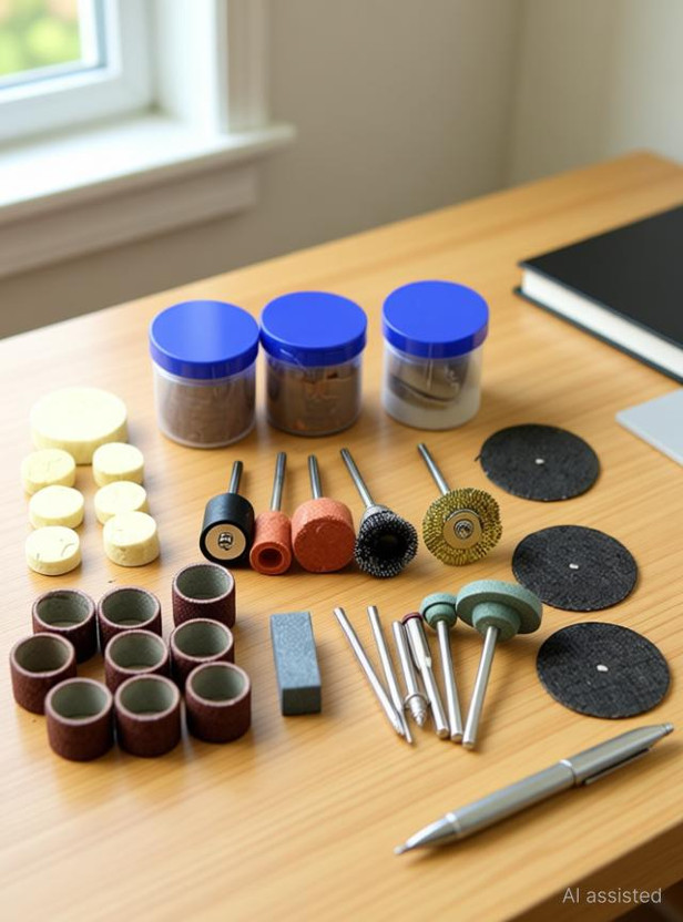 RMGS 105Pcs Mini Electric Drill Grinder Rotary Tool Grinding Polishing-Kit for Dremel Grinding Sanding Polishing Cutting Tools Tool Set
