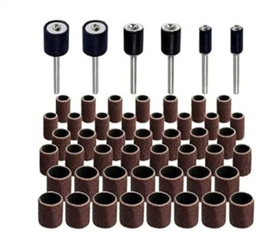 NITYA 51pcs Rotary Tool Accessories for Mini Drill Bit Set Abrasive Tool Grinding Sanding Polishing Cutting Tool Set