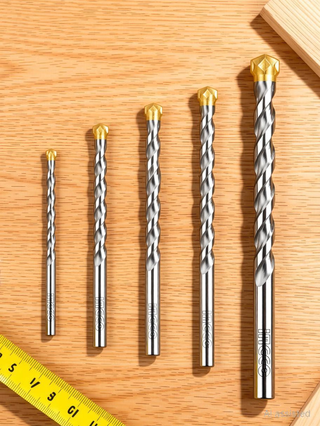 Gilhot AKDB3055 5Pcs Masonry drill bits set for Metal/Concrete/Wall/Steel/All Purpose