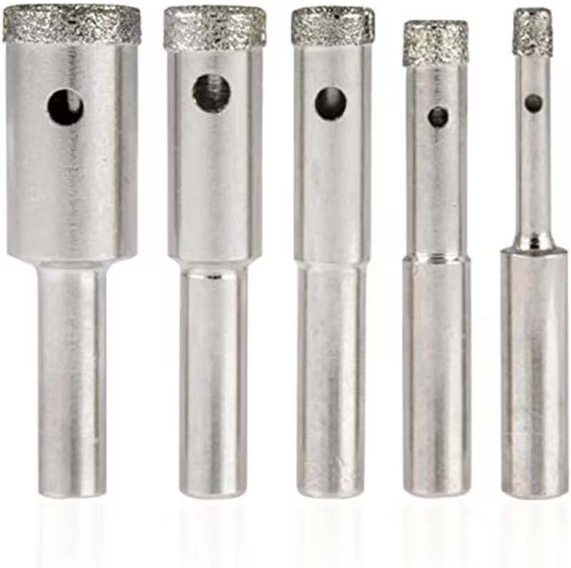 Dezi Dezi 5pcsDiamond Drill Bit Set - Heavy-Duty Professional Grade for Tile Ceramic Cutter Glass 5-12mm - Flipkart Deal