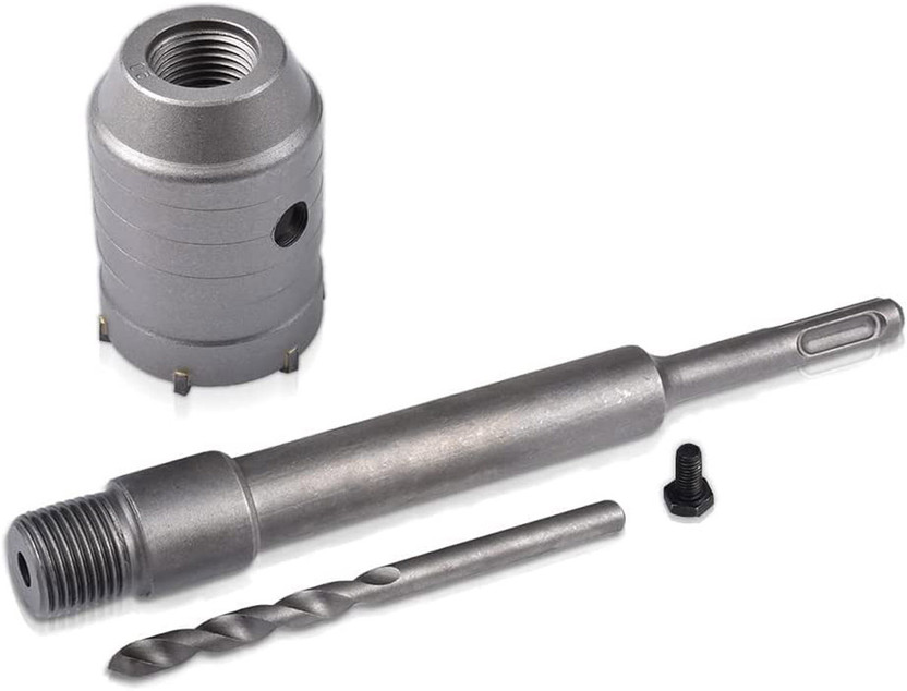 uptodateprouducts 1 Pc 55mm Concrete Hole Saw 110 SDS Plus Shank Hole Saw Cutter Concrete Cement Stone Wall Drill Bit