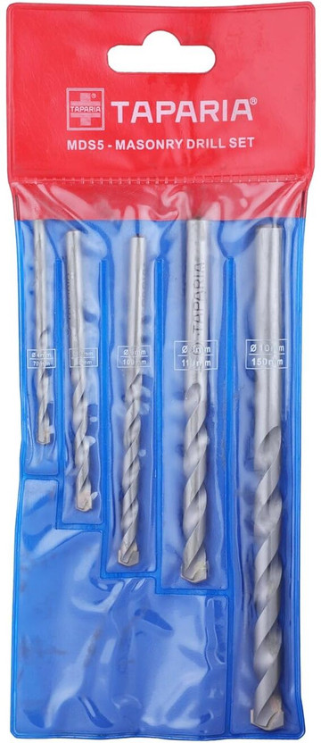 TAPARIA 5 Pc Parallel Masonary Drill Bit Set - 4Mm,5Mm,6Mm,8Mm,10Mm | MDS 5