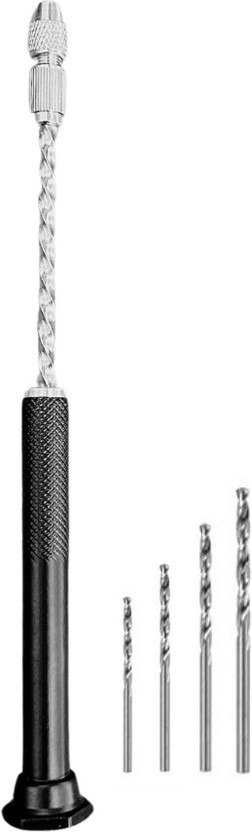 R H lifestyle Hand Drill Machine Hand Drill for Resin Art with 4 Twist Drill Bits