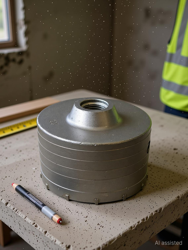 Inditrust Heavy duty 100mm Concrete Hole Saw for Concrete, Cement, Stone, Wall Hole cutter