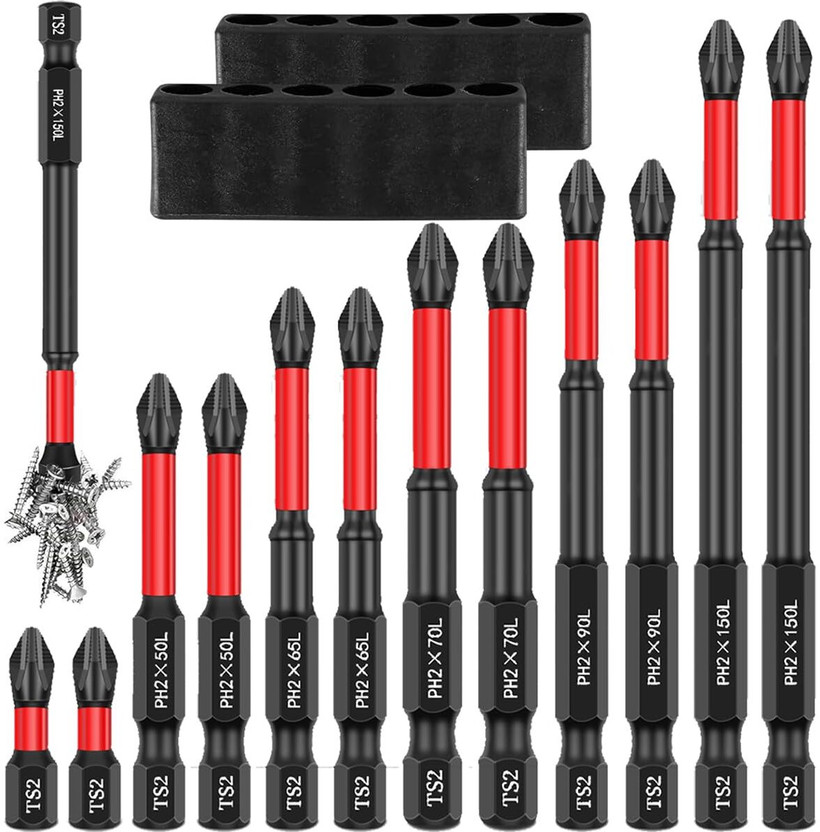 Probuk TS2 Screwdriver Bit Set Alloy Steel Hex S2 Impact Set Heavy Duty Alloy Steel Screwdriver Magnetic Kit