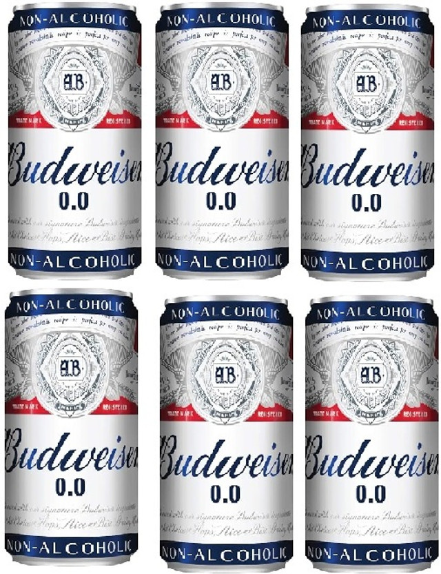 Budweiser Non Alcoholic Can ( Imported ) ( Pack of 6 )(330 ml)