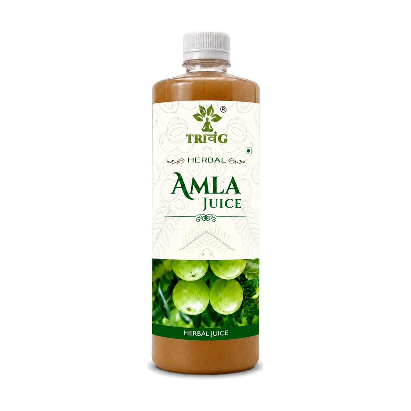 Trivang Amla Juice 1 L | Rich in Natural Vitamin C | Immunity Support Health Drink(1000 ml)