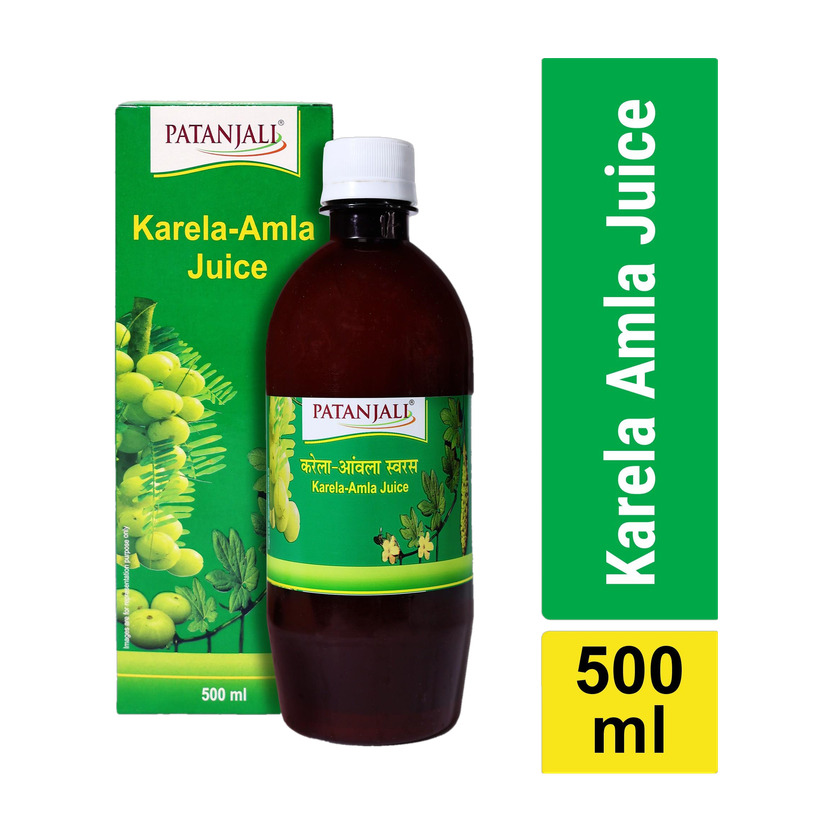 PATANJALI Karela Amla Juice, Natural Herbal Juice(500 ml)
