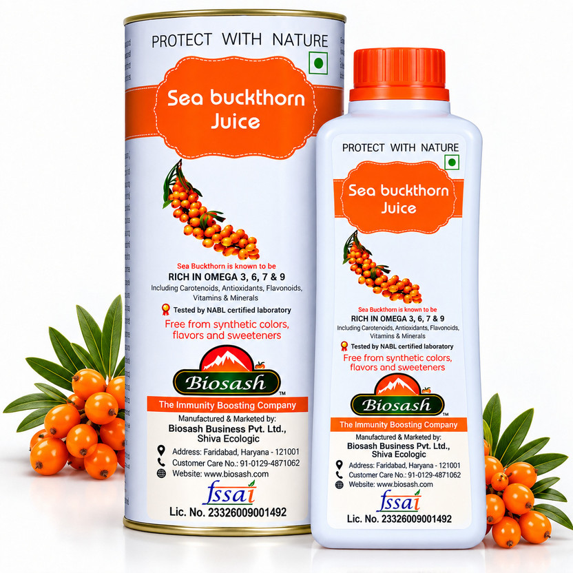 BIOSASH Himalayan Sea Buckthorn Pulp Concentrate 250ml(500 ml)