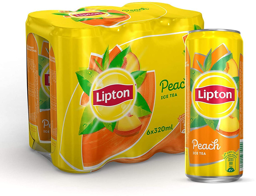 Lipton Peach Flavor Ice Tea (IMPORTED FROM UNITED KINGDOM)(6 x 250 ml)