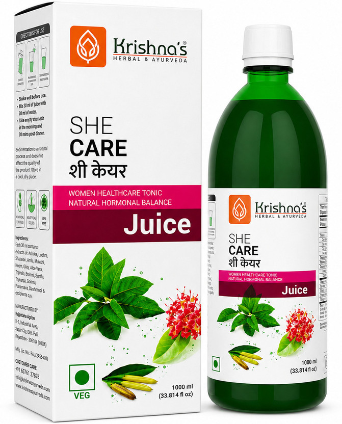 Krishna Herbals She Care Juice Women Healthcare Tonic 1000ml(1000 ml)