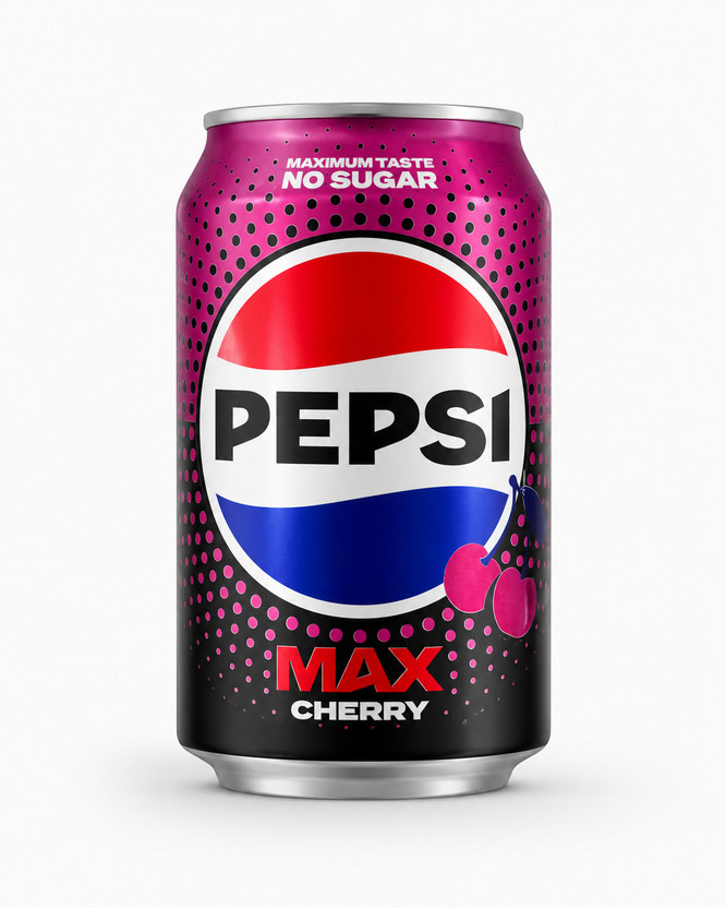 Pepsi MAX Cherry No Sugar Imported Soft Fizzy Drink Can(330 ml)