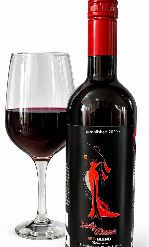House of wines Lady Diana - Non alcoholic wine(750 ml)