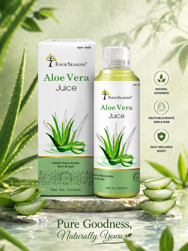 Four Four Seasons ALOE VERA JUICE(1000 L) - Flipkart Deal