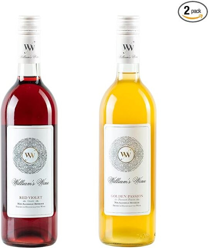 williams wine COMBO REDVILOET & GOLDEN PASSION Non Alcoholic(2 x 375 ml)