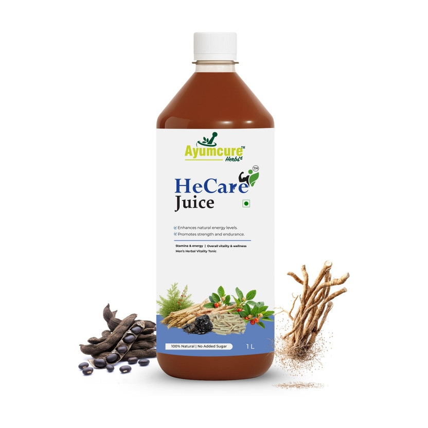 Ayumcure Ayumcure HeCare Juice | Ayurvedic Men’s Vitality & Energy Support for Strength & Wellness(1 L) - Flipkart Deal