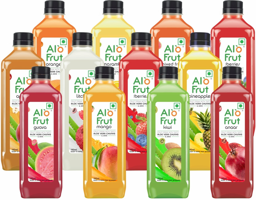 ALOFRUT Juices Taste Combo, 160 ml | Ready to Serve Fruit Drink(60 x 160 ml)