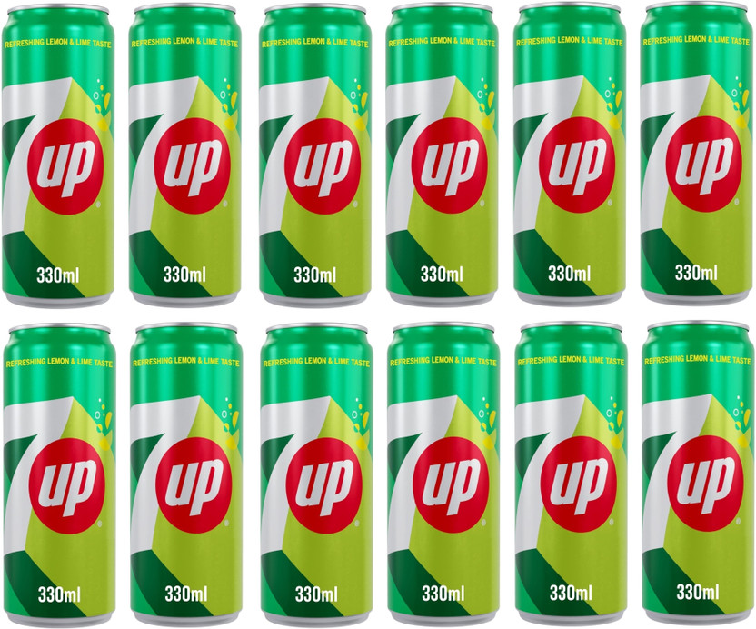 7UP Carbonated Soft Drink | Lemon-Lime Flavoured Drink(12 x 320 ml)