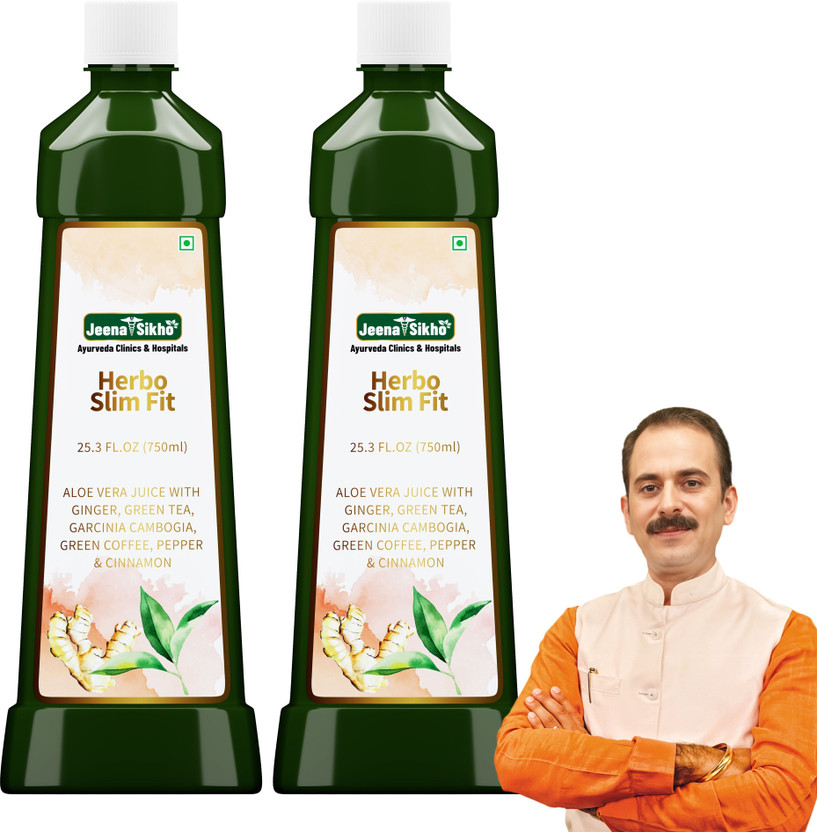 Jeena Sikho Herbo Slim Fit Juice | Natural Juice for Weight Loss(2 x 750 ml)